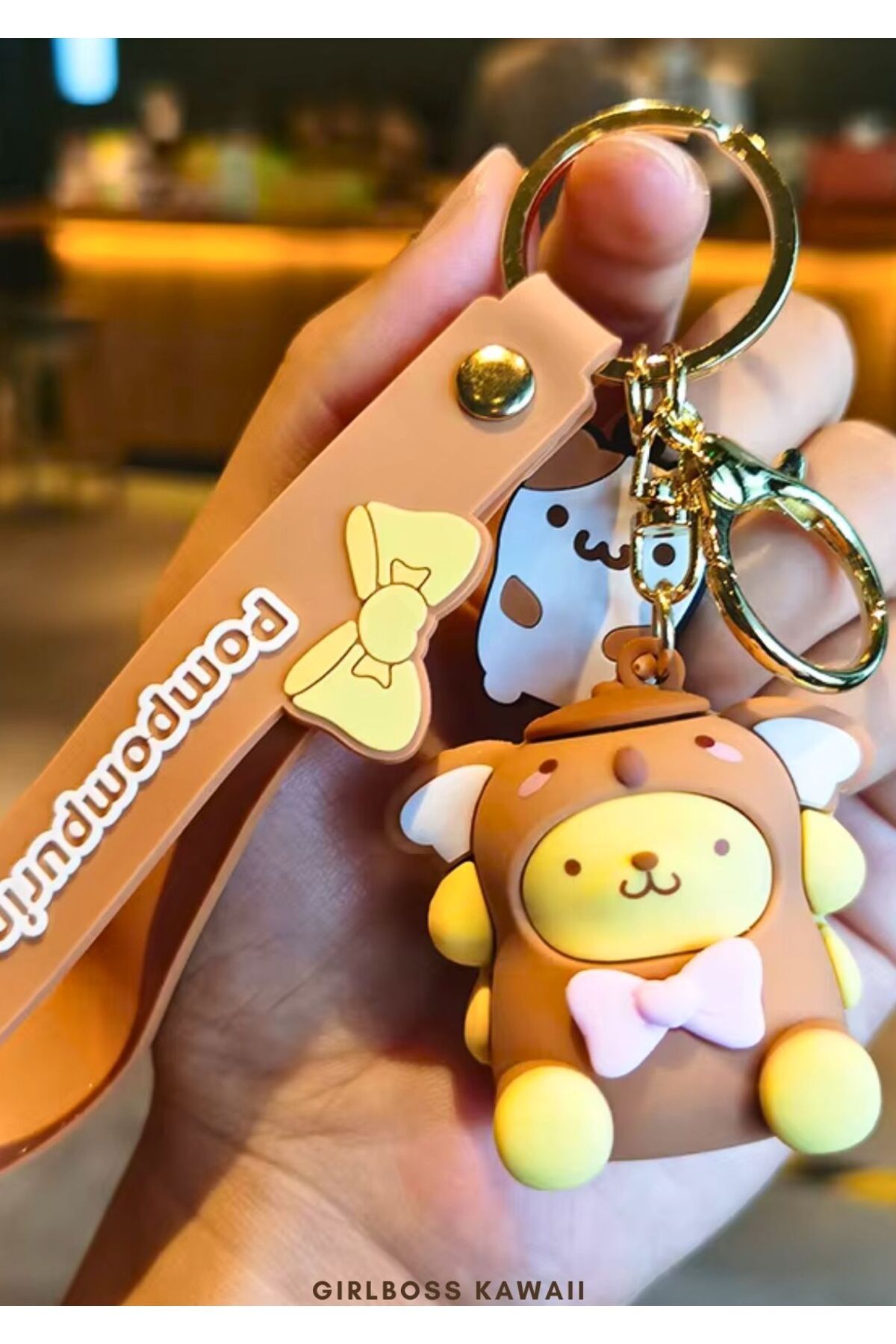 Girlboss Kawaii Girlboss Sanrio anahtarlık tüm karakterler Pompompurin Kuromi Cinnamoroll My Melody Hello Kitty