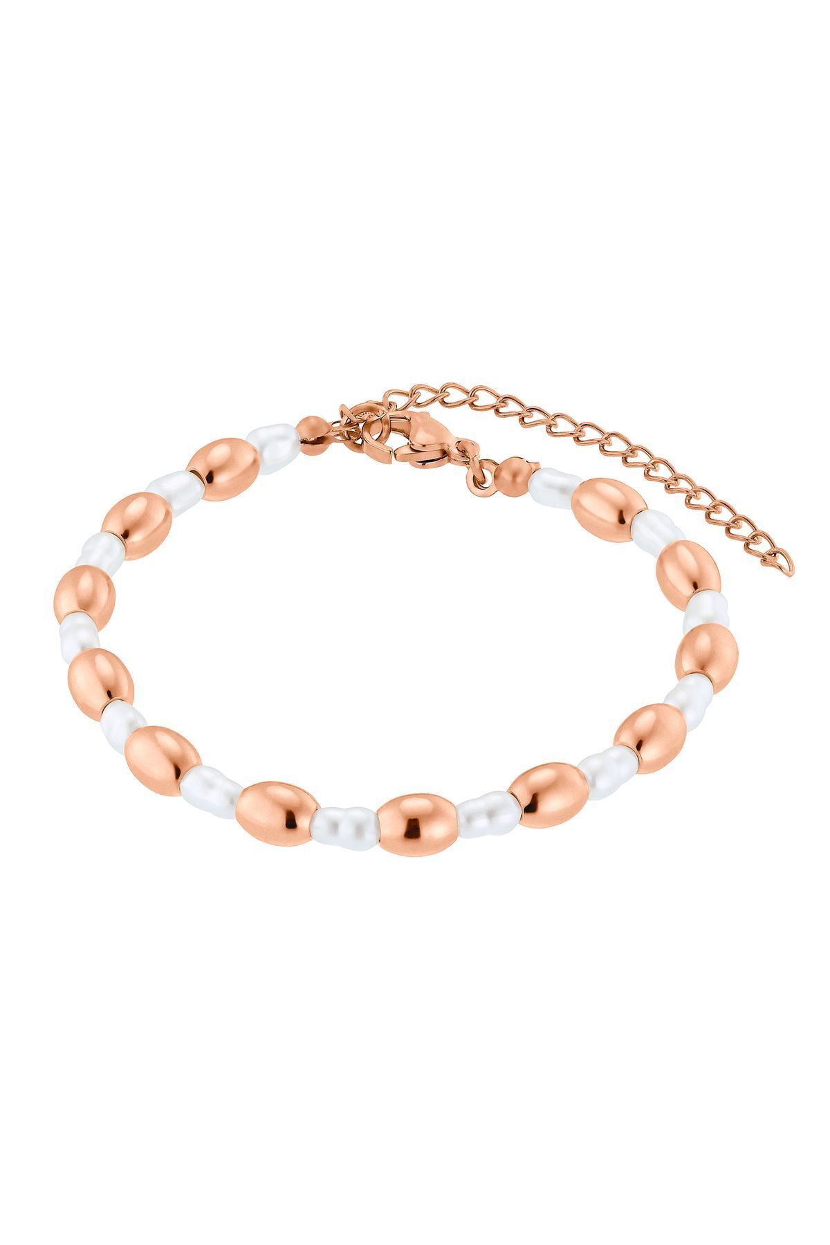 Heideman-Armband mit Perle Maya silberfarben poliert casual 1