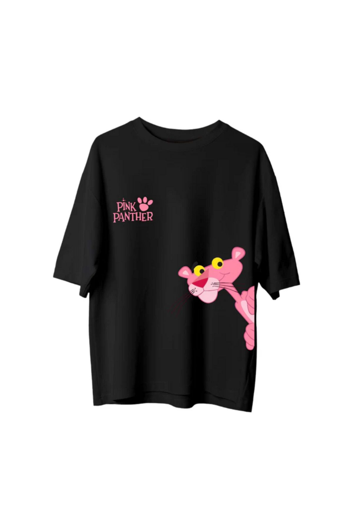 SVART WEAR Pink Panther Baskılı T-Shirt Oversize Unisex Tişört