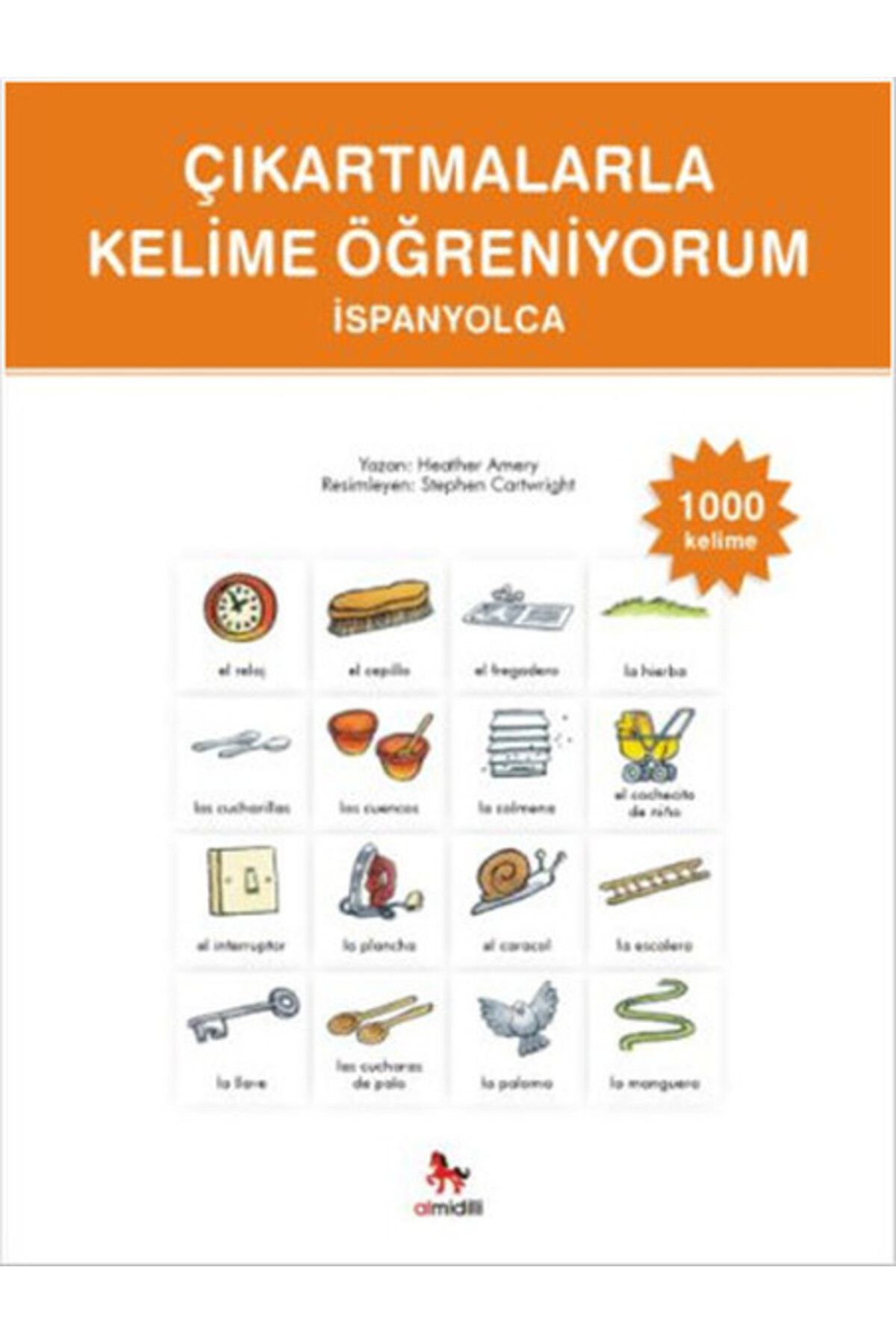 Destek Yayınları Çıkartmalarla Kelime Öğreniyorum - İspanyolca 1000 Kelime