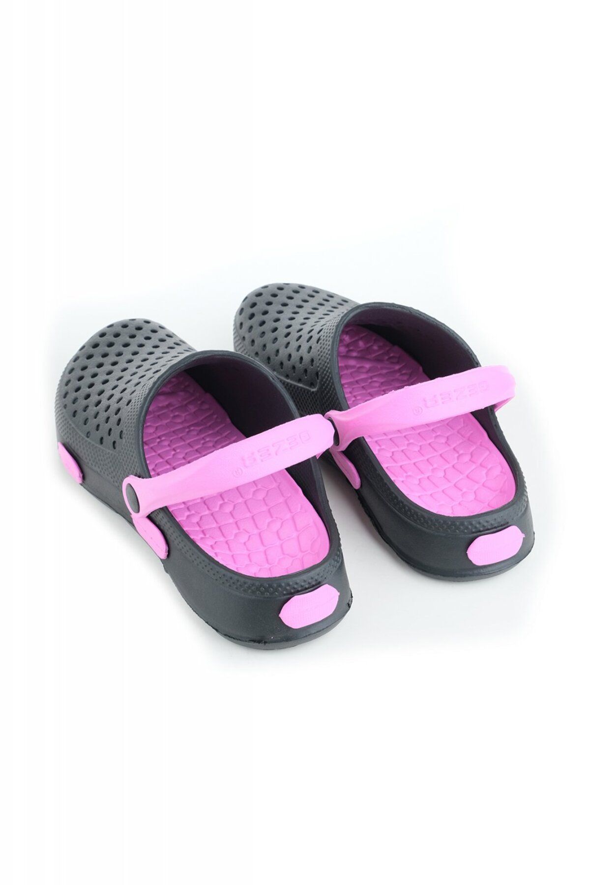 CRACOS-Women's garden clogs made of EVA material, black/pink, size 36, very light, 24 centimeters 2