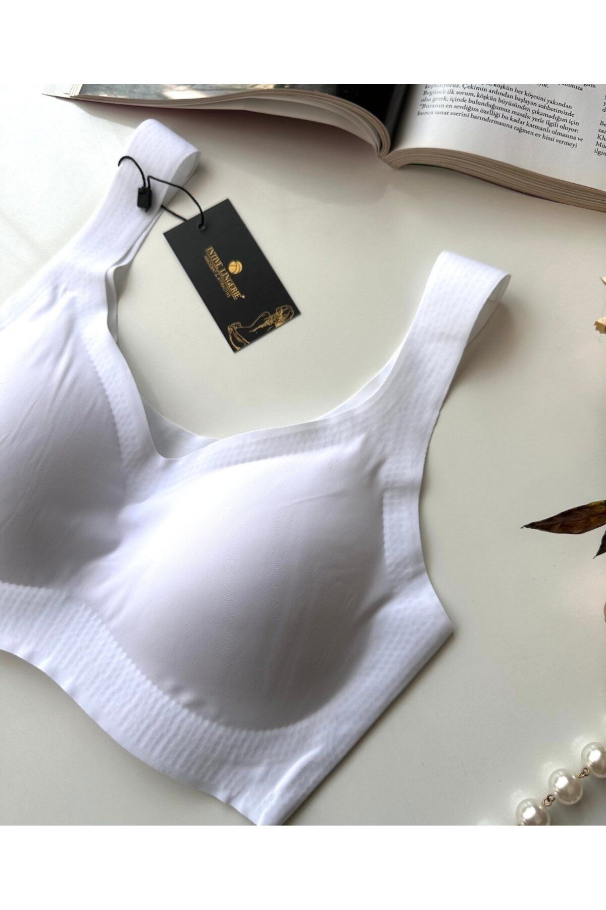 İntive Lingerie-Intive Seamless Push-Up Invisible Bralet with Removable Pad - Imported Bra 6