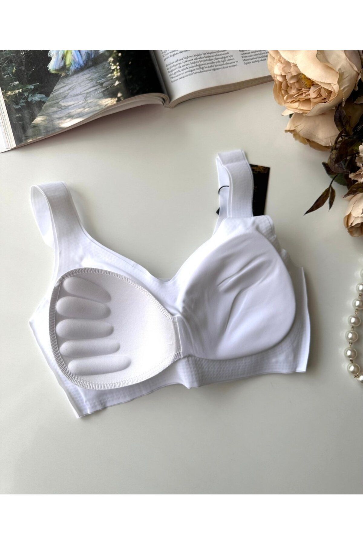 İntive Lingerie-Intive Seamless Push-Up Invisible Bralet with Removable Pad - Imported Bra 5