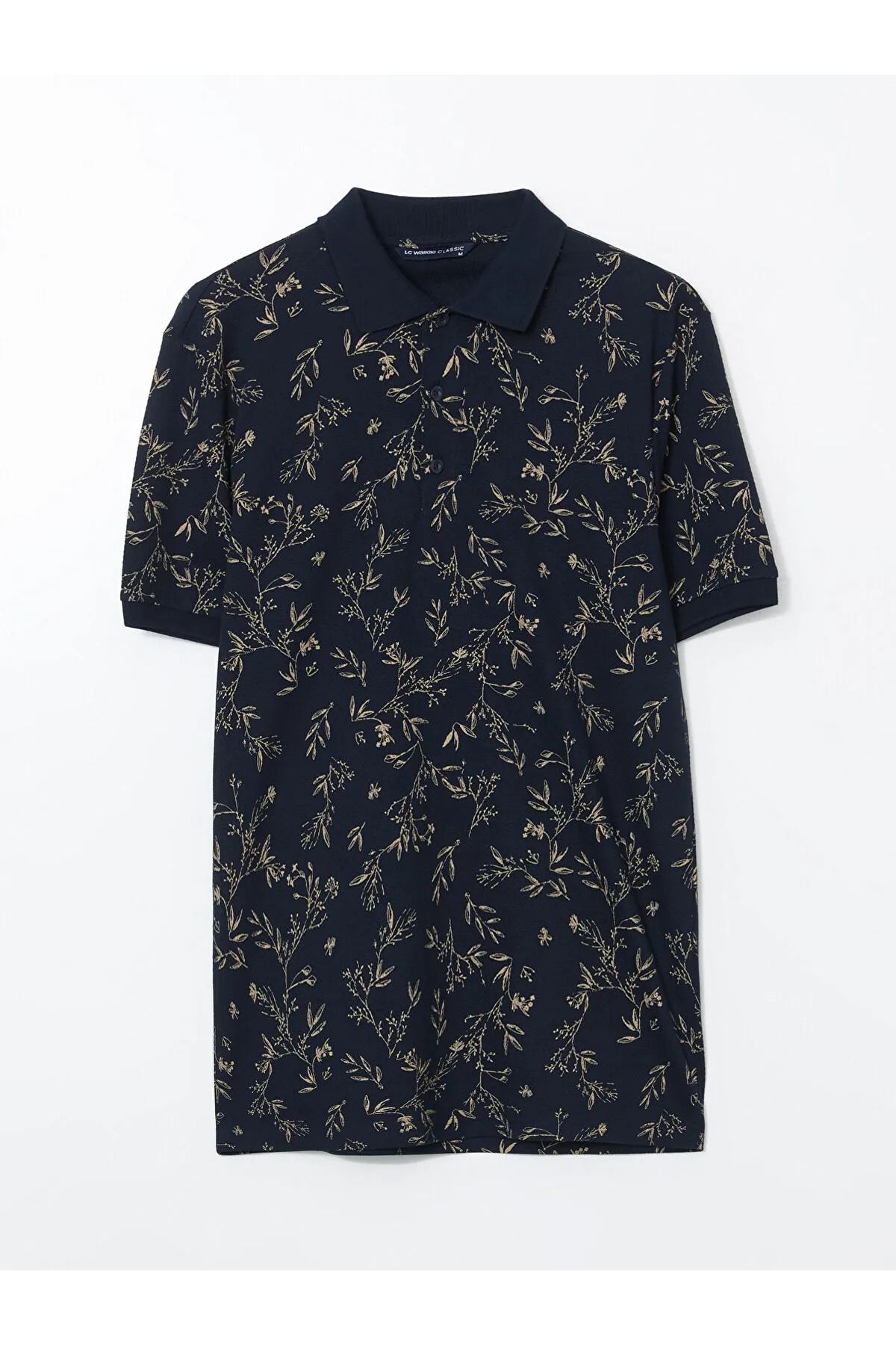 LC Waikiki Polo Yaka Kısa Kollu Desenli Erkek Tişört