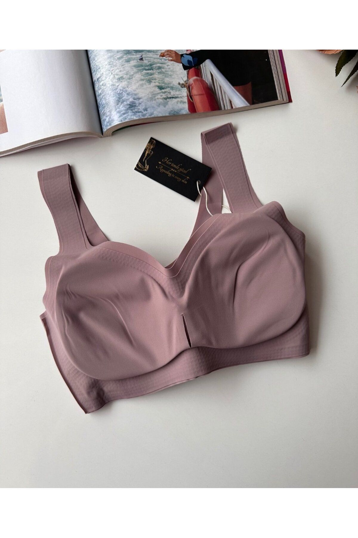 İntive Lingerie-Intive Seamless Push-Up Invisible Bralet with Removable Pad - Imported Bra 6