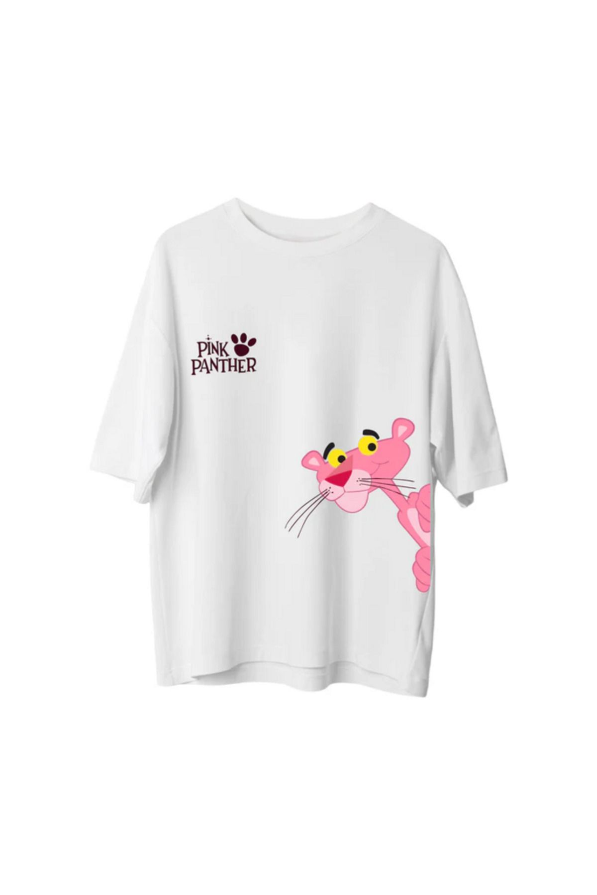 SVART WEAR Pink Panther Baskılı T-Shirt Oversize Unisex Tişört