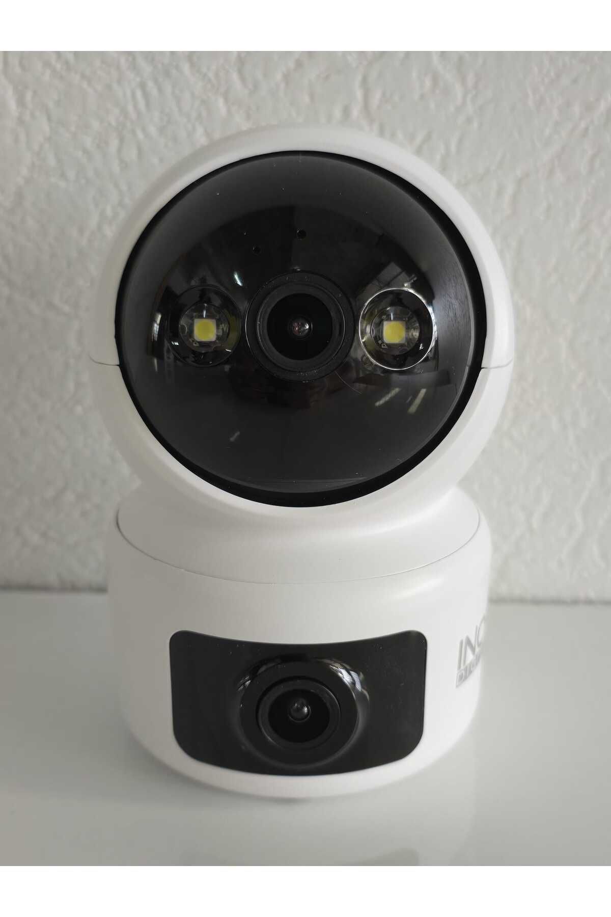 inox dijital 3+3 Megapiksel 1080P  Uyumlu Full HD Wi-Fi Çift Lensli Gece Görüşlü Bebek Kamerası Akıllı Kamera
