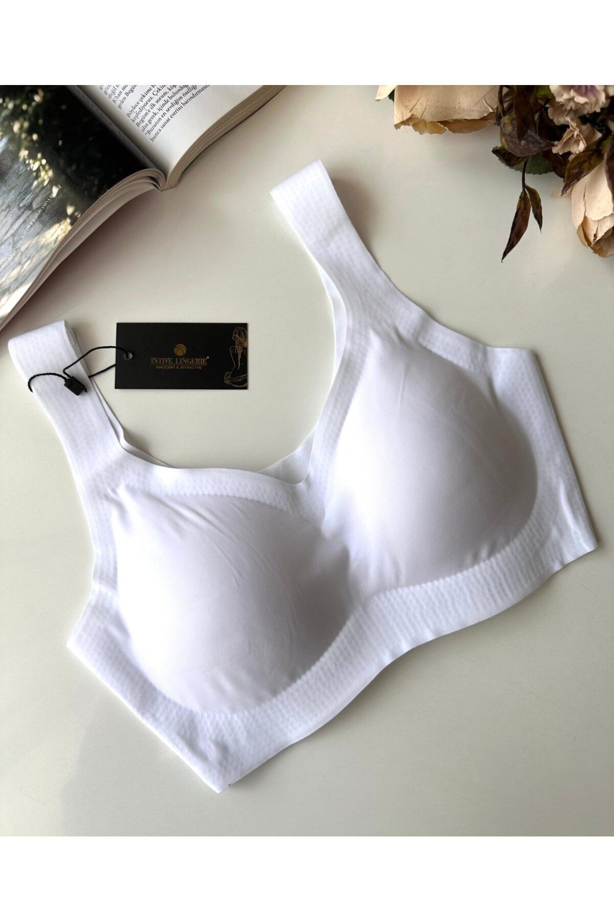 İntive Lingerie-Intive Seamless Push-Up Invisible Bralet with Removable Pad - Imported Bra 2