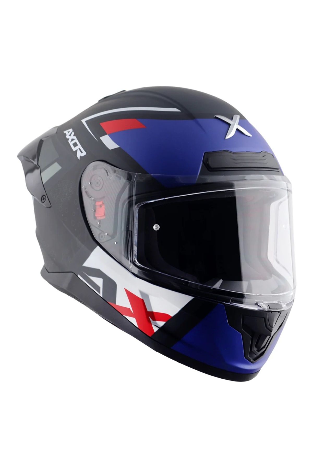 AXOR Saber X-Sport Kapalı Kask Mat Siyah Mavi