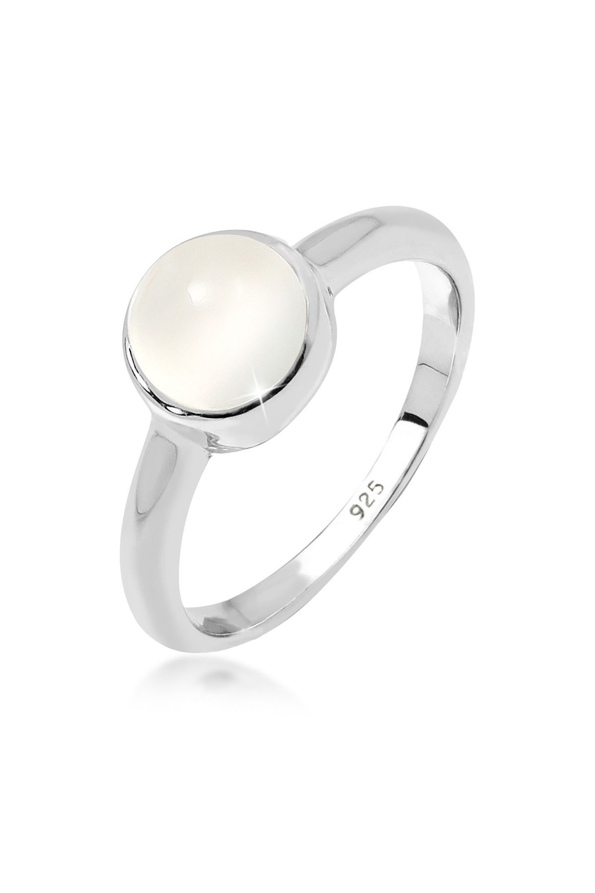 ELLI-Ring Damen Elegant mit Mondstein in 925 Sterling Silber 1