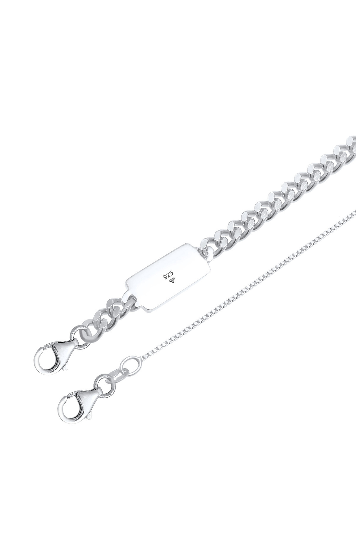KUZZOI-Halskette Herren Set Panzerkette Venezianerkette Basic Blogger Trend in 925 Sterling Silber 5