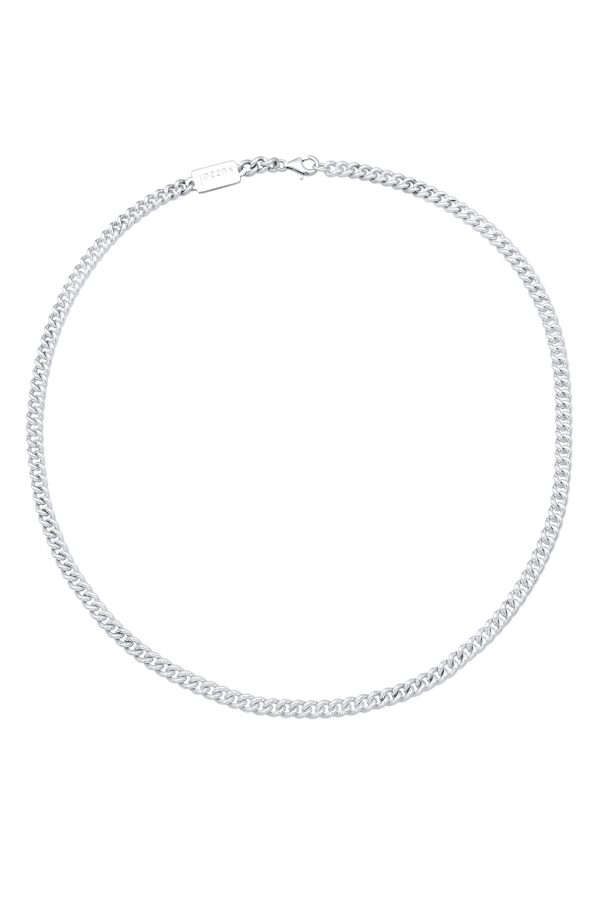 KUZZOI-Halskette Herrenrüstung Robust Basic in 925 Sterling Silber 3
