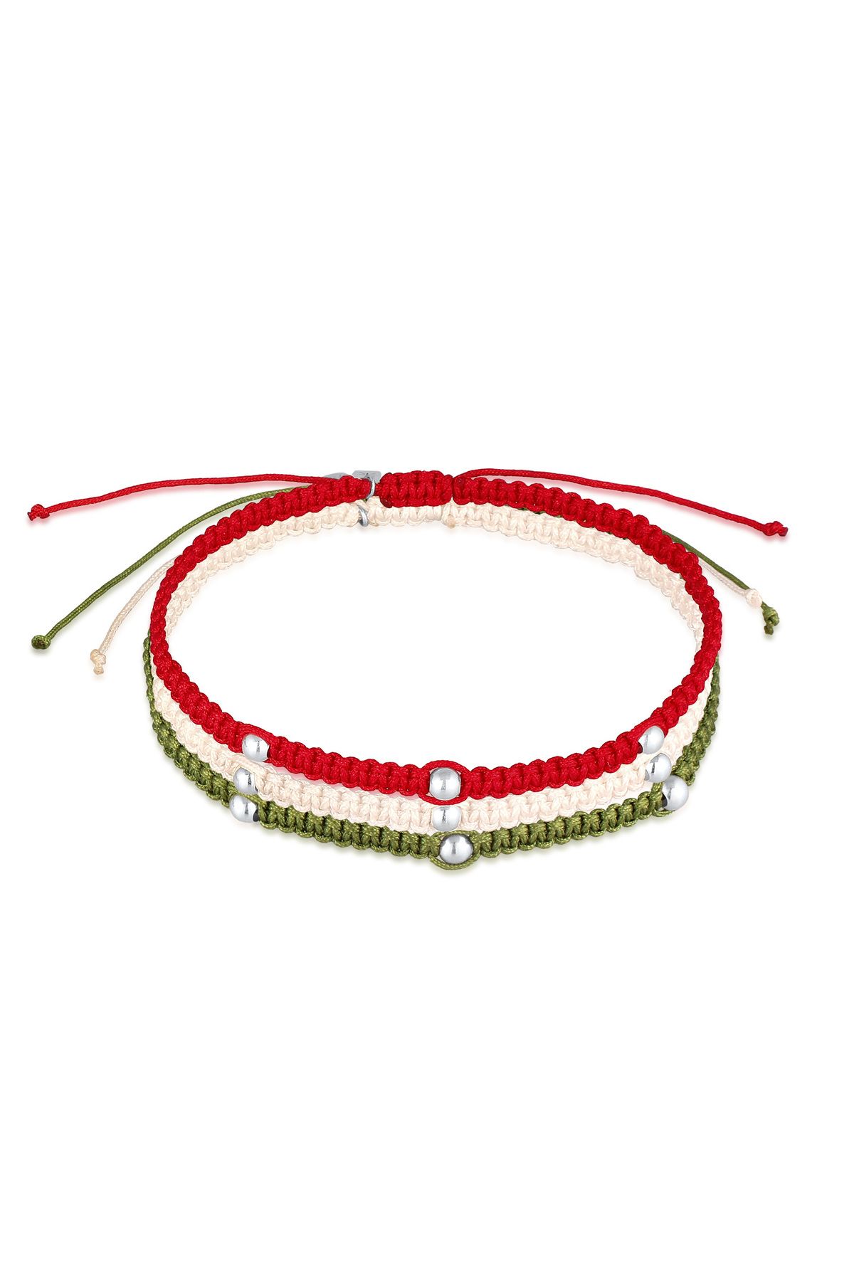 KUZZOI Set De Fani Em Fotbal - Armband Și Flagge 925 Sterling Silber Masculin - 19 cm