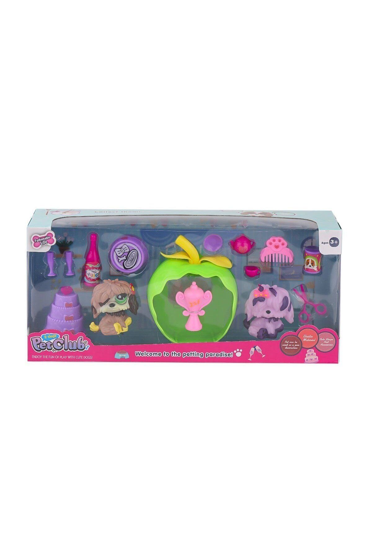 melfxxl eticaret KZL-CL2104 1-2 Elmalı Pet Star Pasta Aksesuarlı