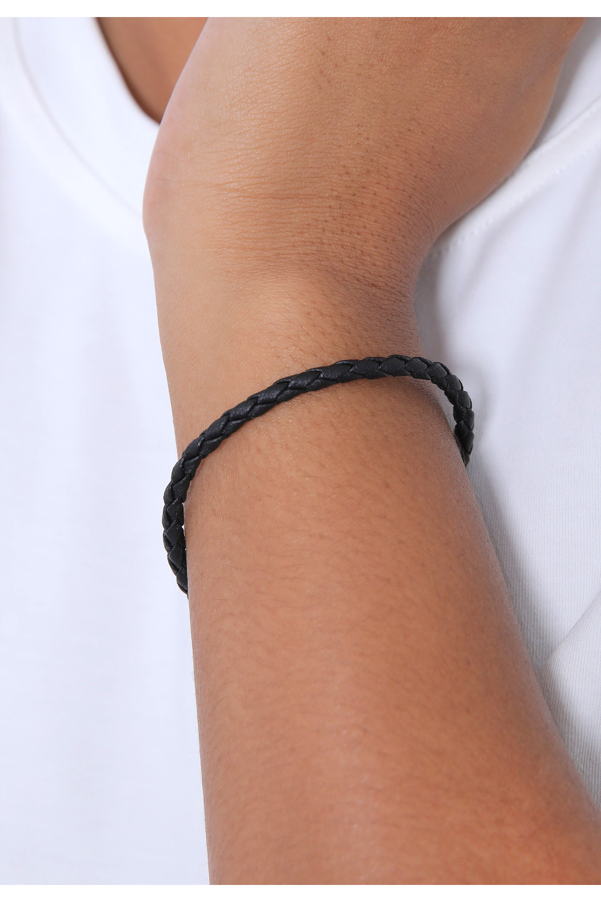 Nenalina-Armband Damen Bead Cool aus Kunstleder in 925 Sterling Silber 5