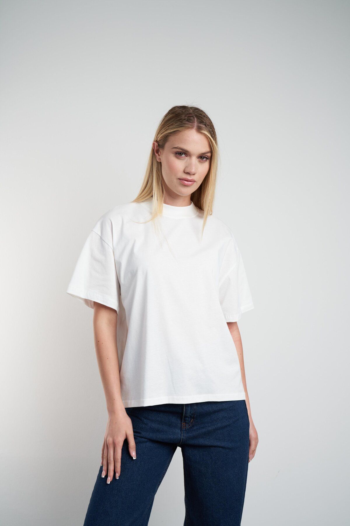 citycenterfashion Kadın Bisiklet Yaka Basic Model Suprem Kumaş Kısa Kol T-shirt cty-abr-3669