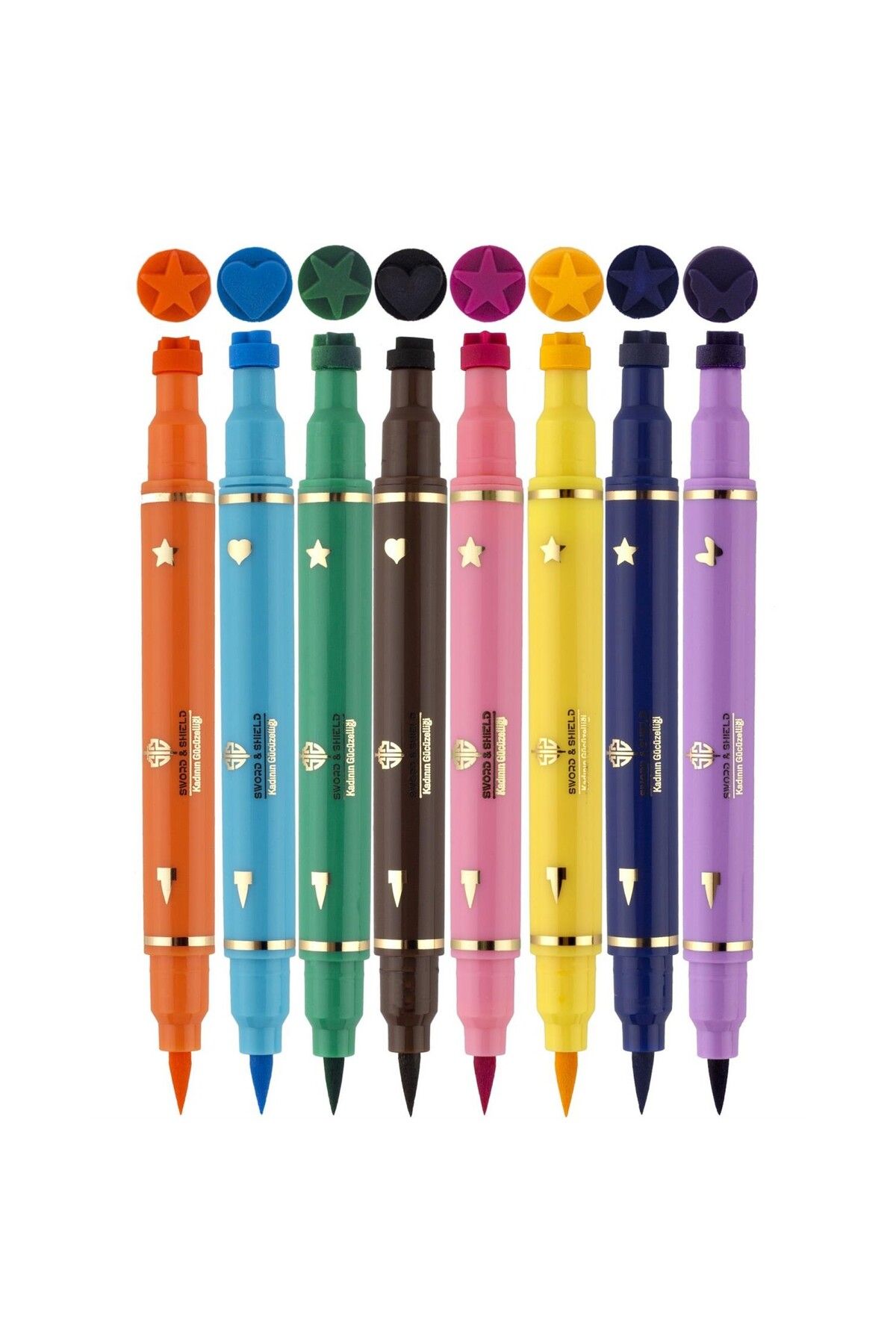 TRENDYENİLİK 8 Renkli Çift Taraflı Neon Pen Eyeliner Seti