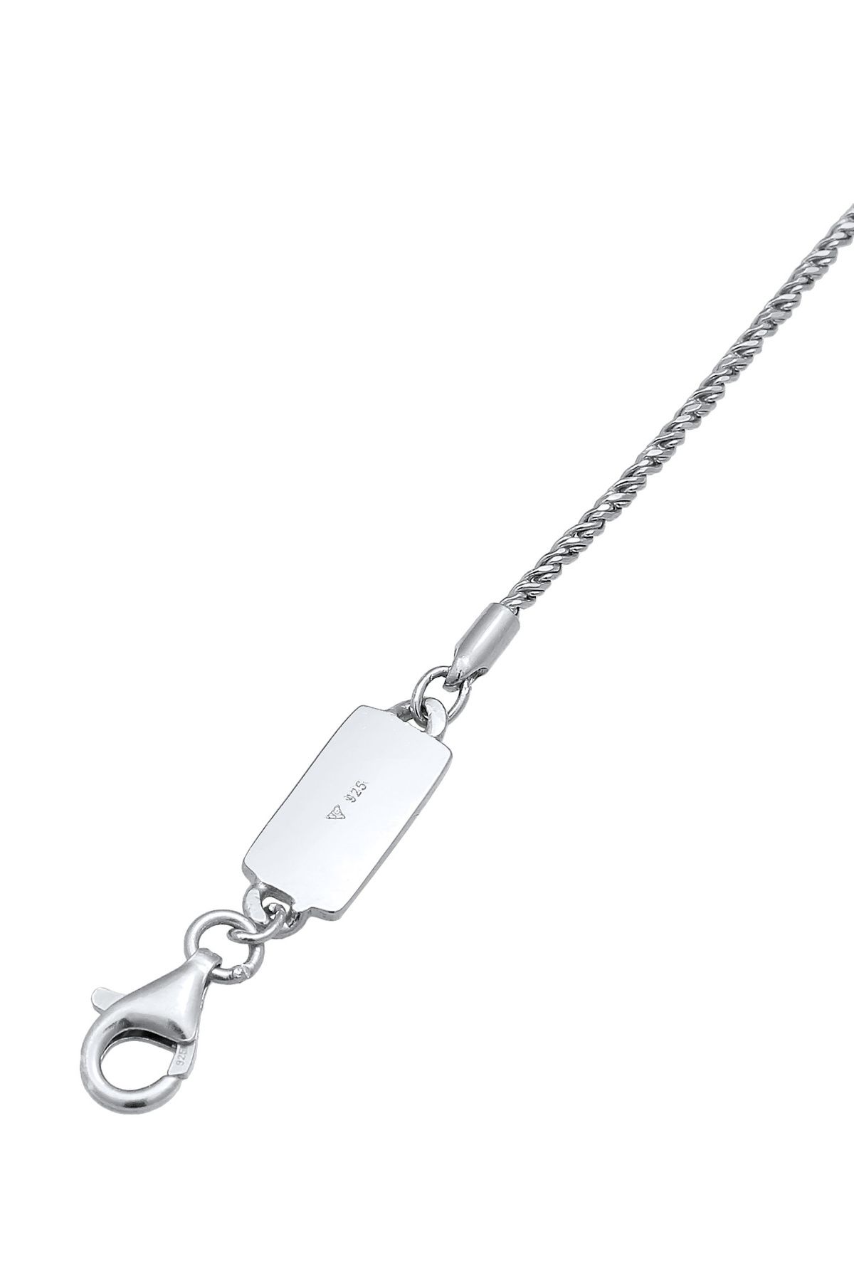 KUZZOI-Armband Herren Kordel Halskette Gedreht Basic Elegant Oxidiert in 925 Sterling Silber 3