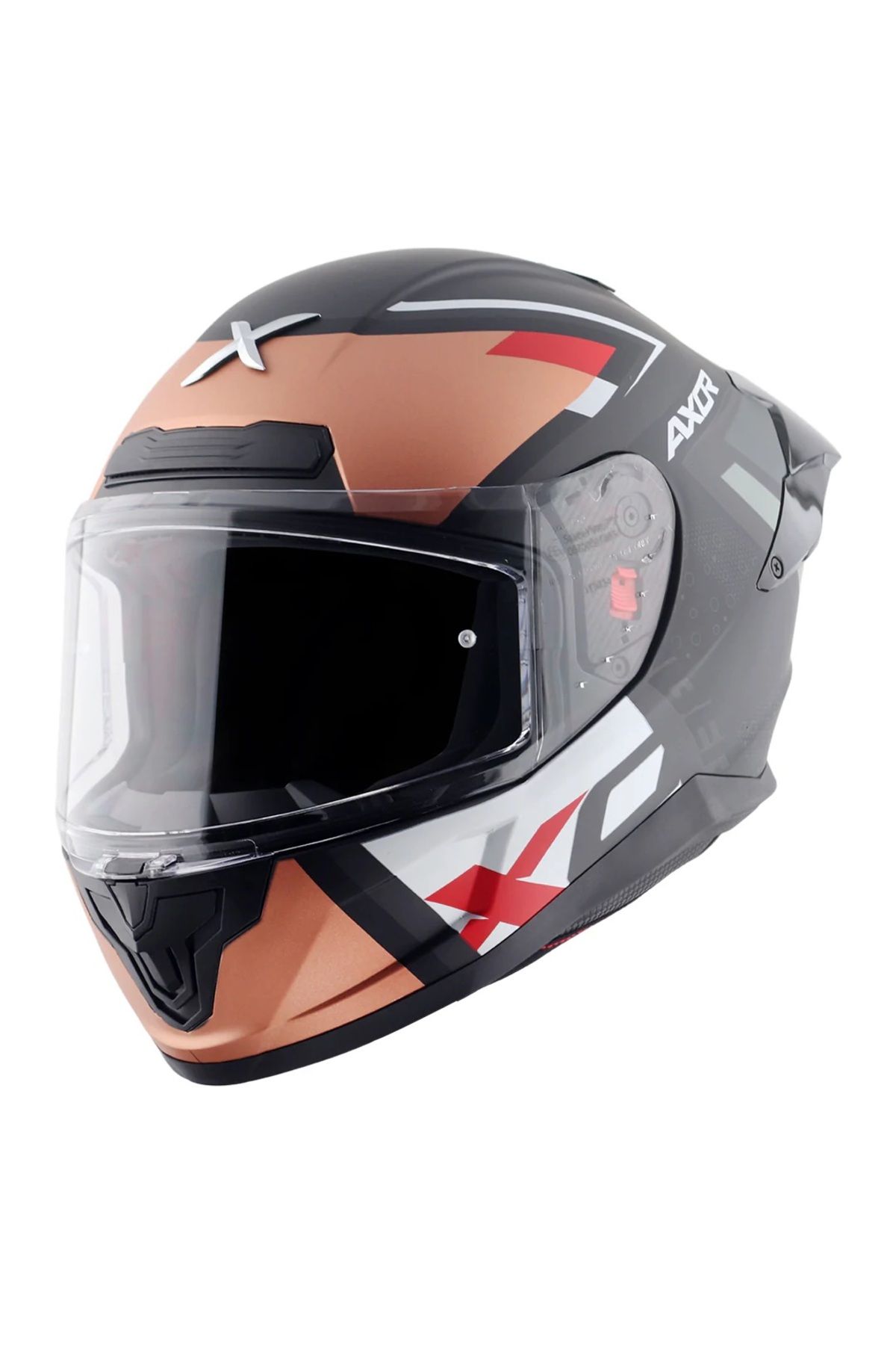 AXOR Saber X-Sport KASK MAT SİYAH TURUNCU