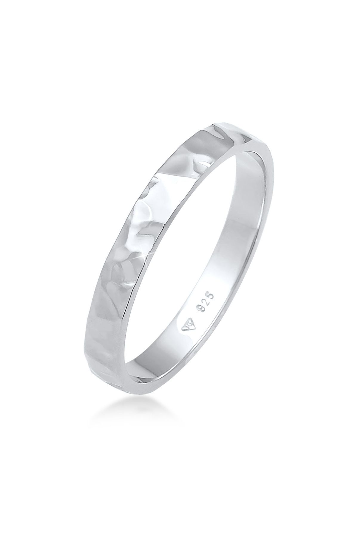 ELLI-Inel de damă Basic Fine Hammered Trend din argint 925 1