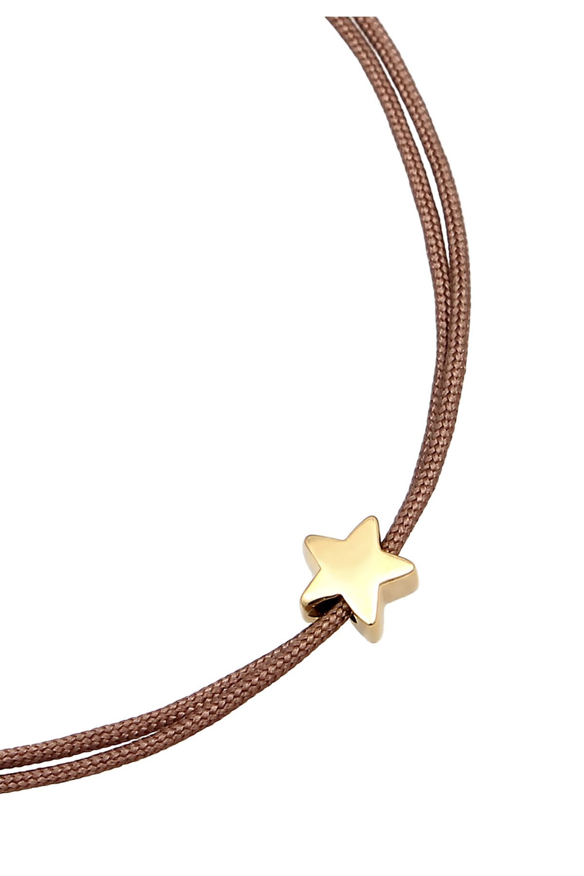 ELLI-925 Silber Astro Textilband - Armband Stern 3