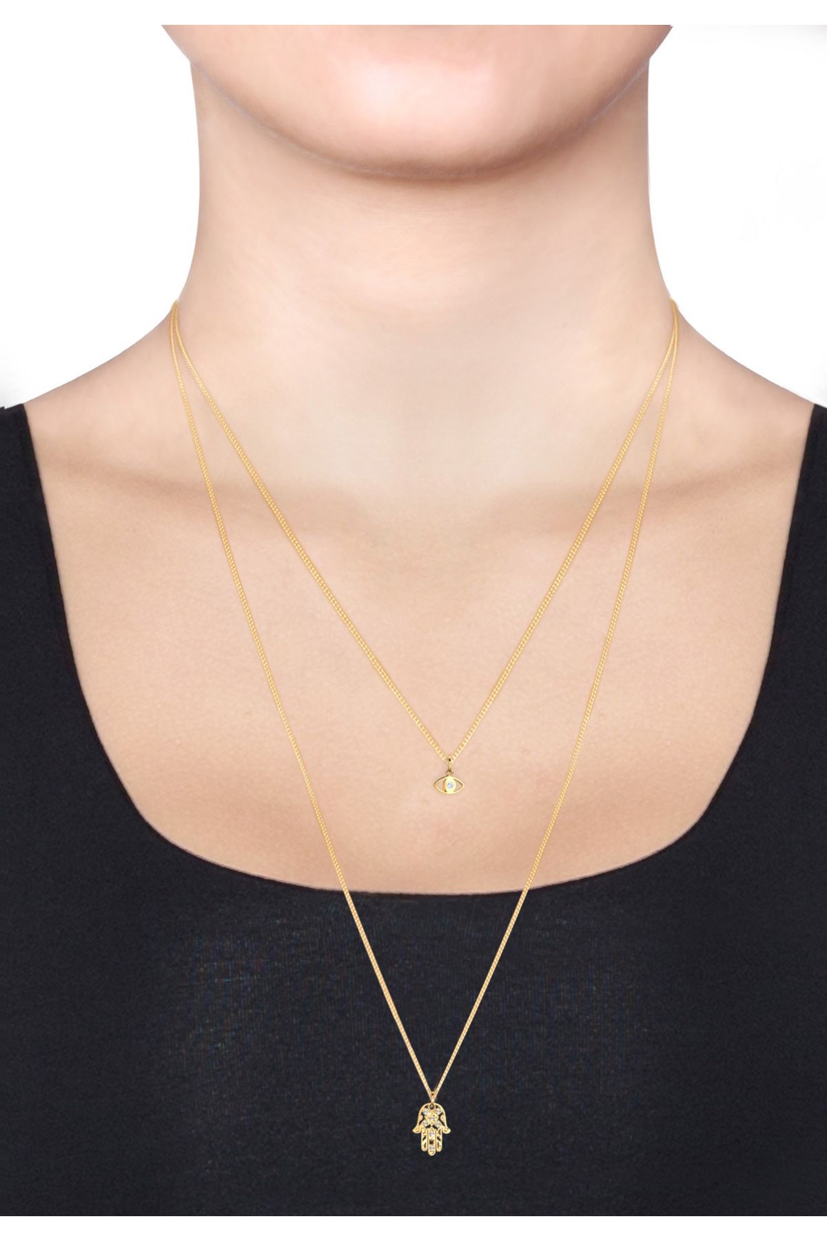 ELLI-Halskette Damen orientalischer Anhänger Elegant in 925 Sterling Silber vergoldet 5