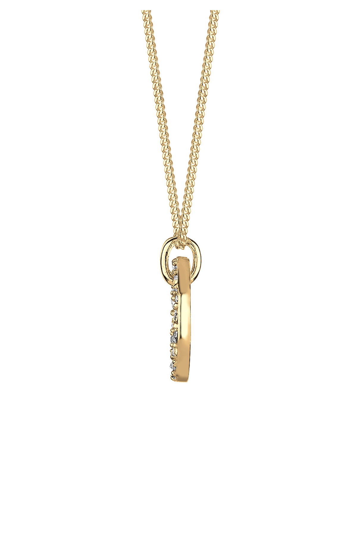 ELLI-Halskette Damen Geo Circle Anhänger mit Kristallen in 925 Sterling Silber 4