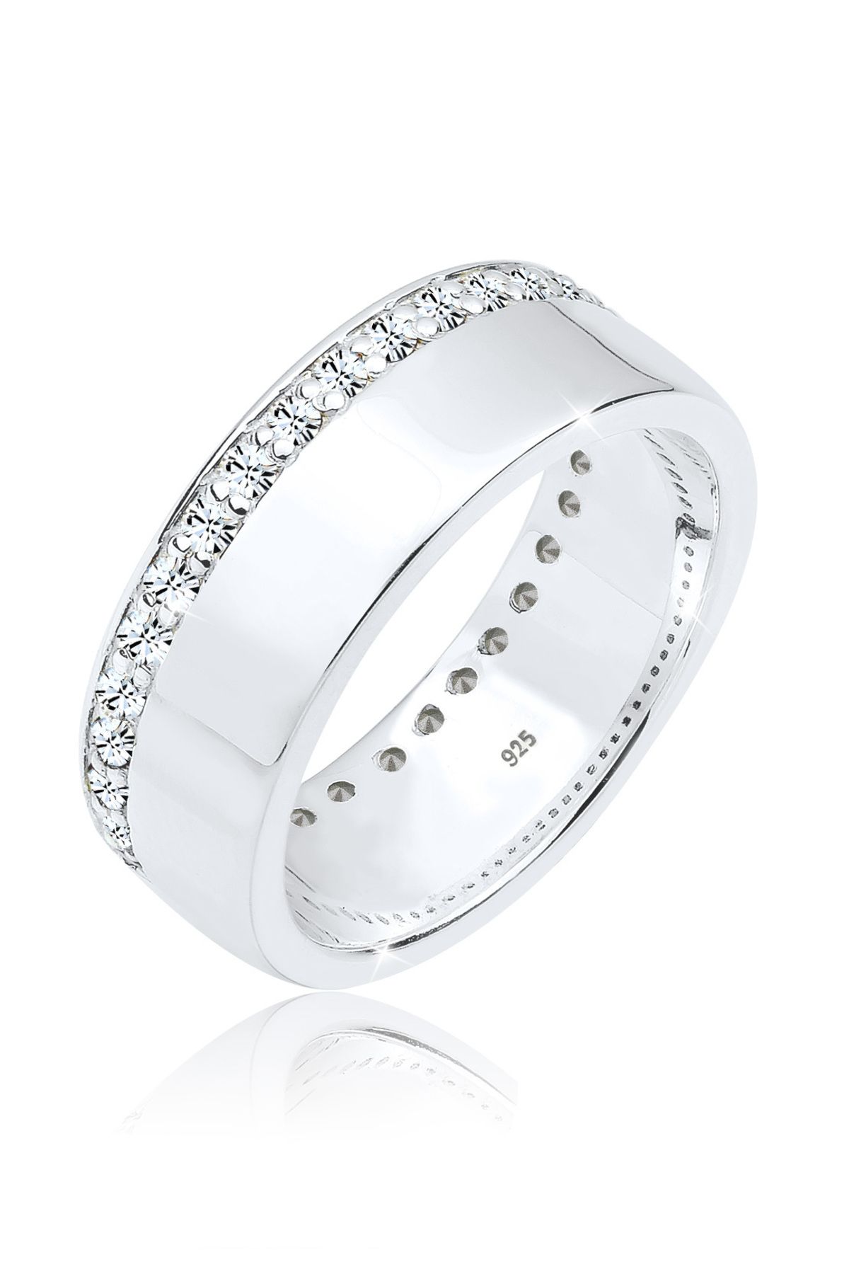 ELLI-Ringschiene Kristall 925 Sterling Silber 1