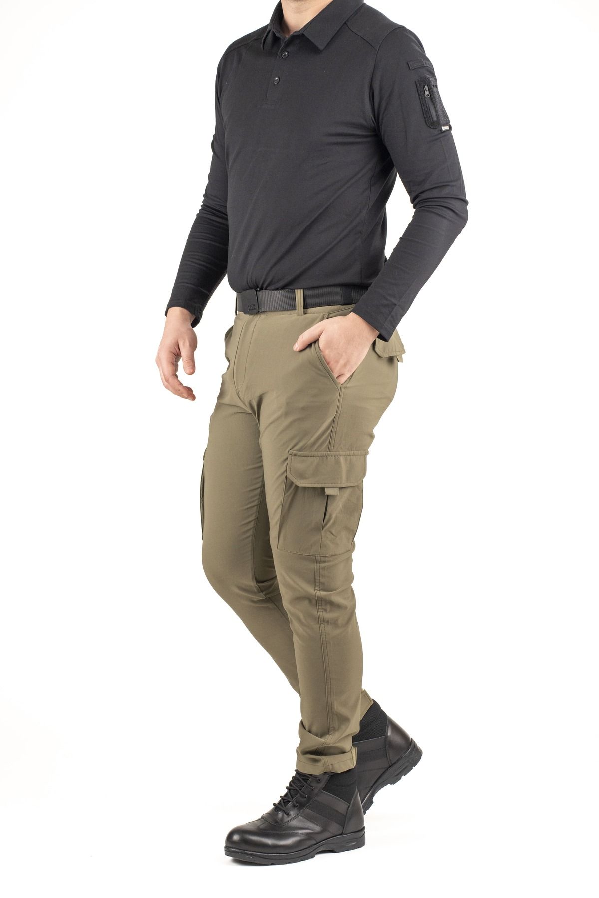 NkyÜniforma Erkek Taktik Kargo Pantolon – Esnek Kumaşlı, Ayarlanabilir Paçalı, Çok Cepli Outdoor Pantolon
