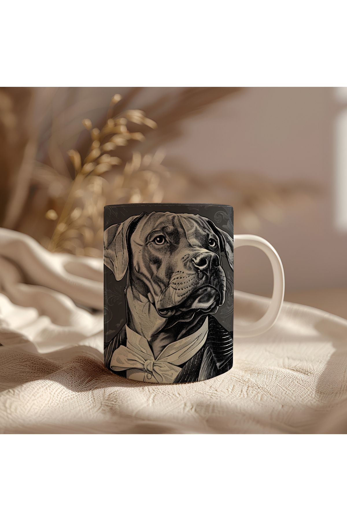 waspandhornet Dapper Köpek Temalı Kupa