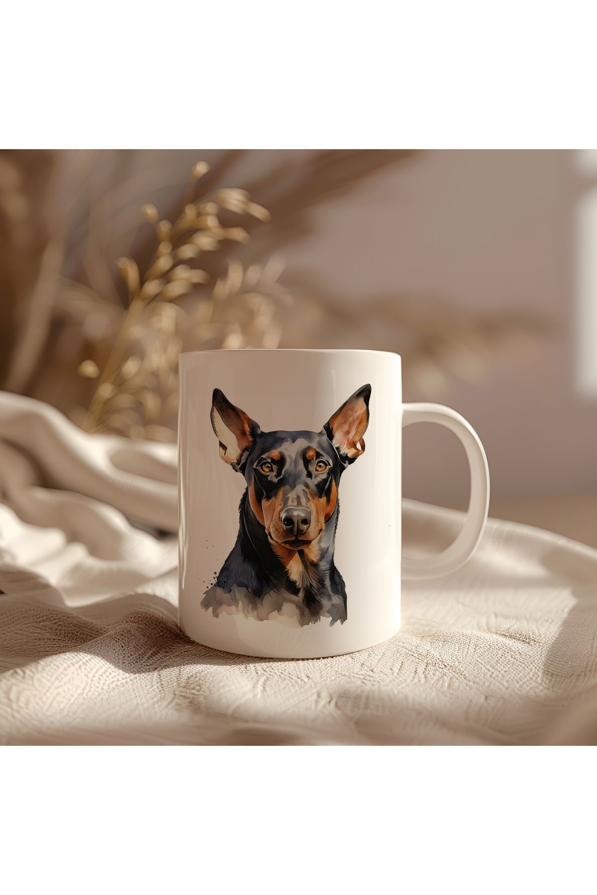 waspandhornet Doberman Temalı Kupa