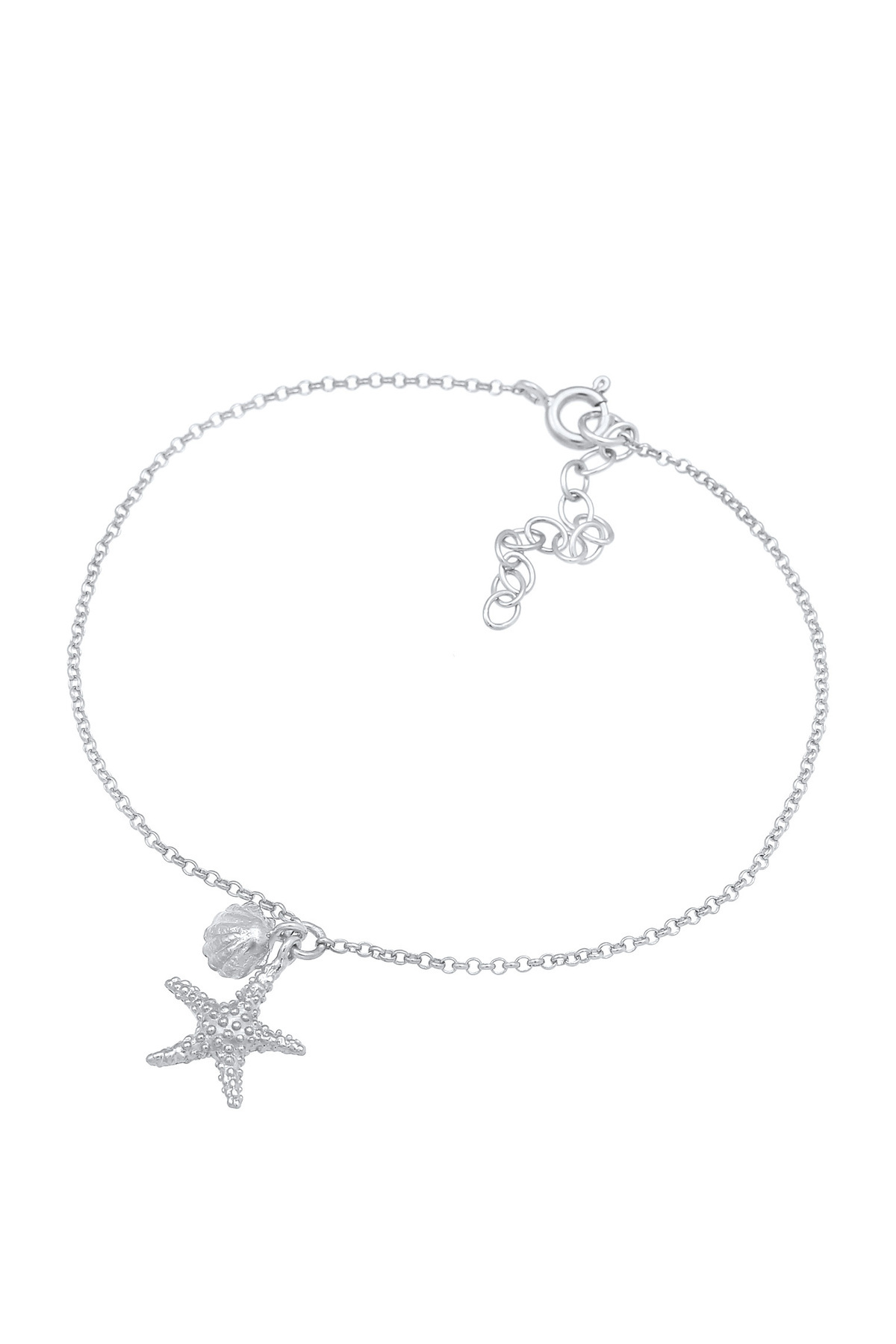 ELLI-Armband Damen Seestern Kauri Muschel Sommer Strand Ozean in 925 Sterling Silber 2