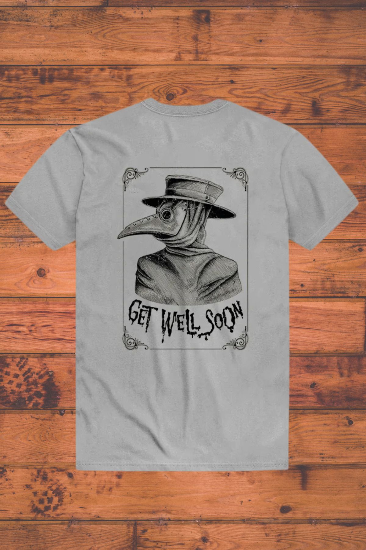 DESCARTES Get Well Soon Baskılı Oversize T-shirt