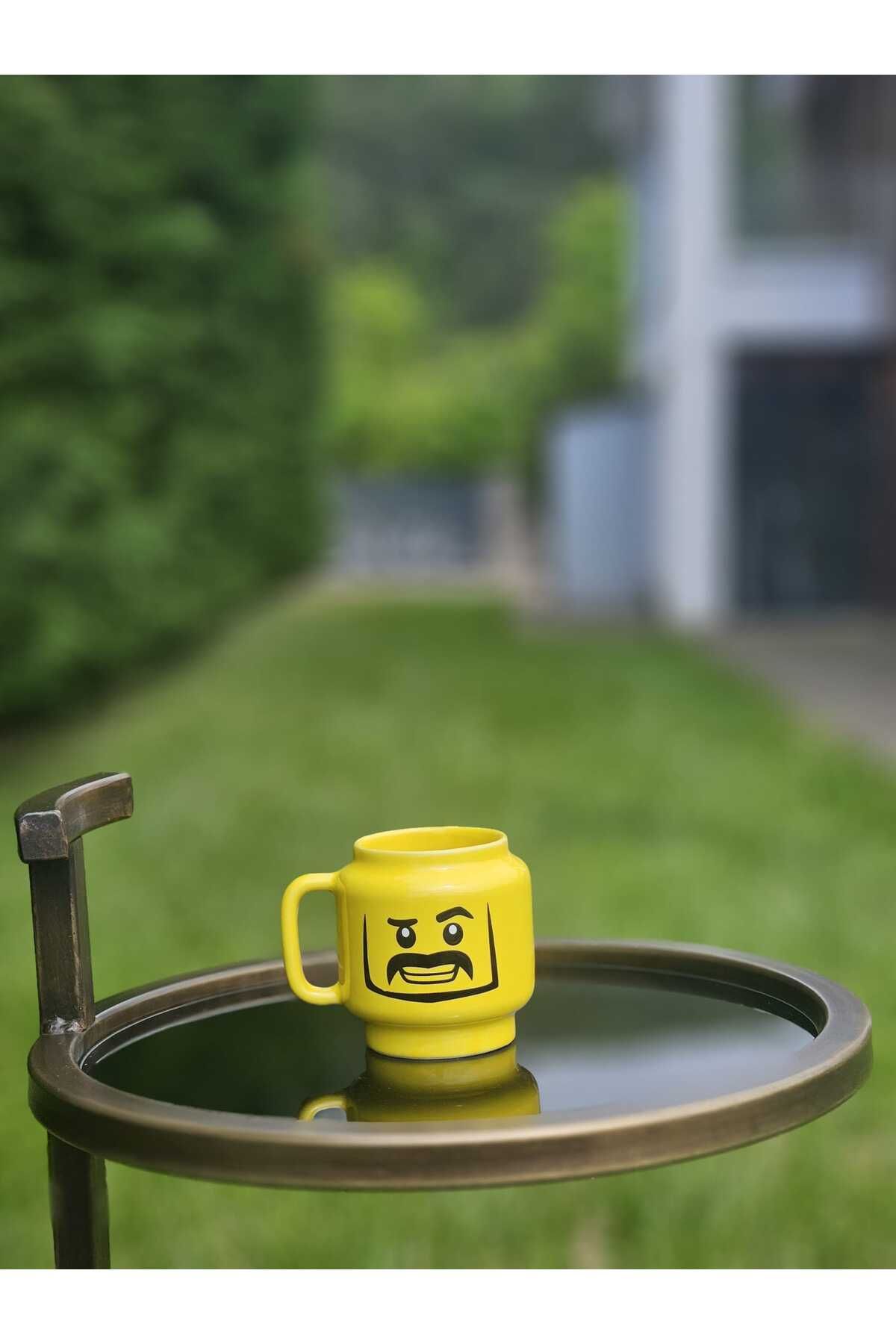 MeGgDecor 1 Adet Emoji Yüzlü Seramik Kupa (200 ml)
