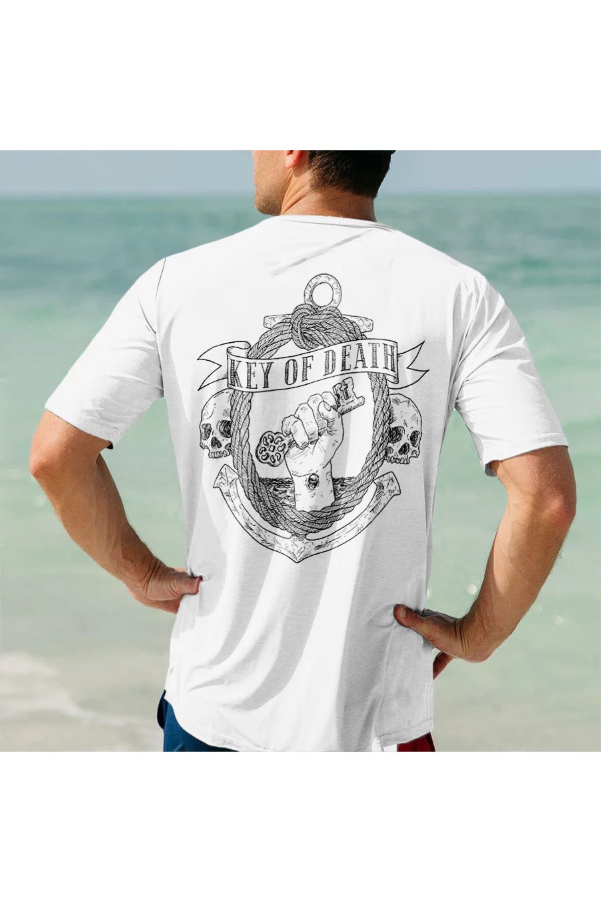 DESCARTES Key of Death Baskılı Oversize T-shirt