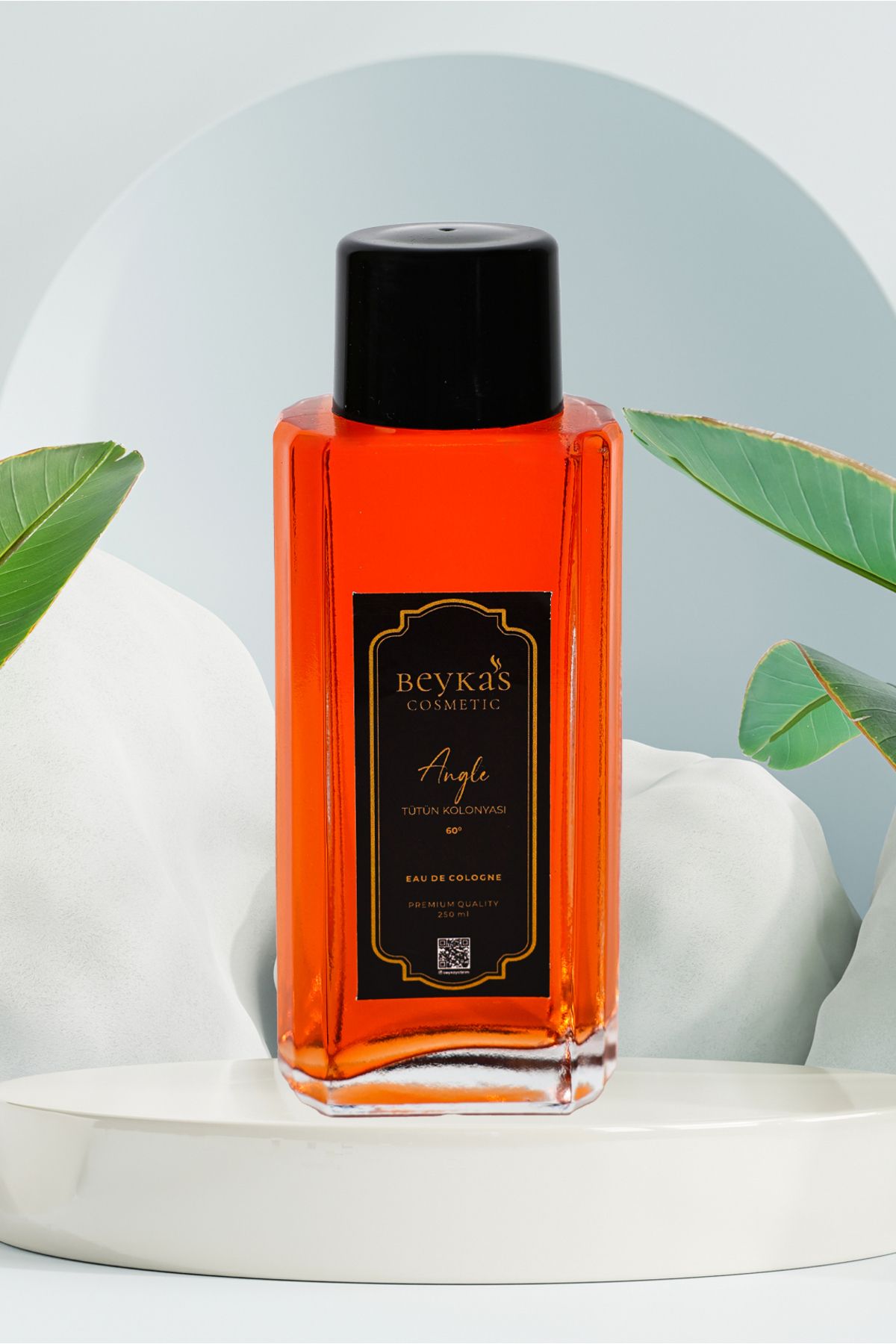 Beykas Cosmetic Tütün Kolonyası 250 ml. İtalyan Cam Şişe