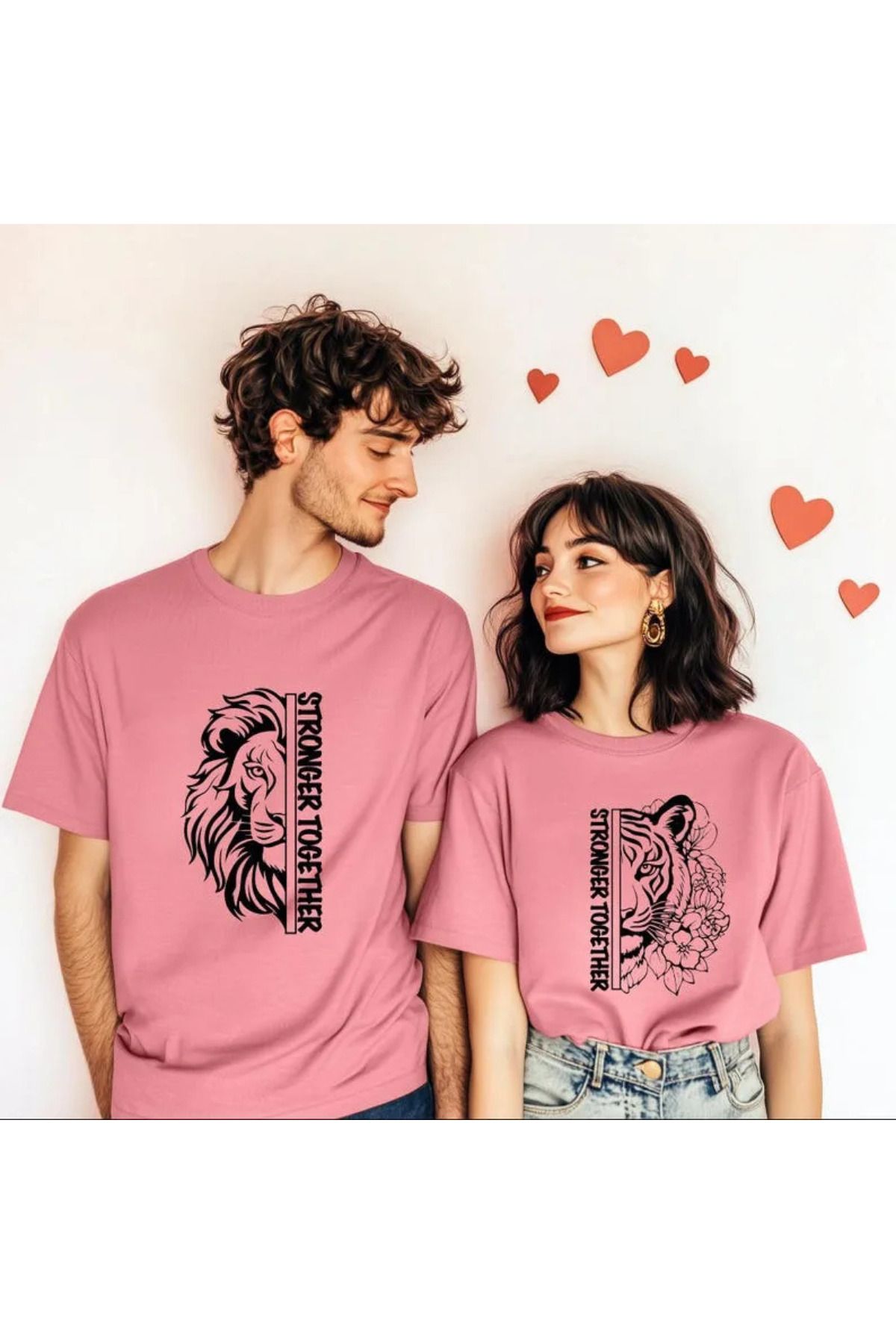 DESCARTES Stronger Together Baskılı T-shirt 2li
