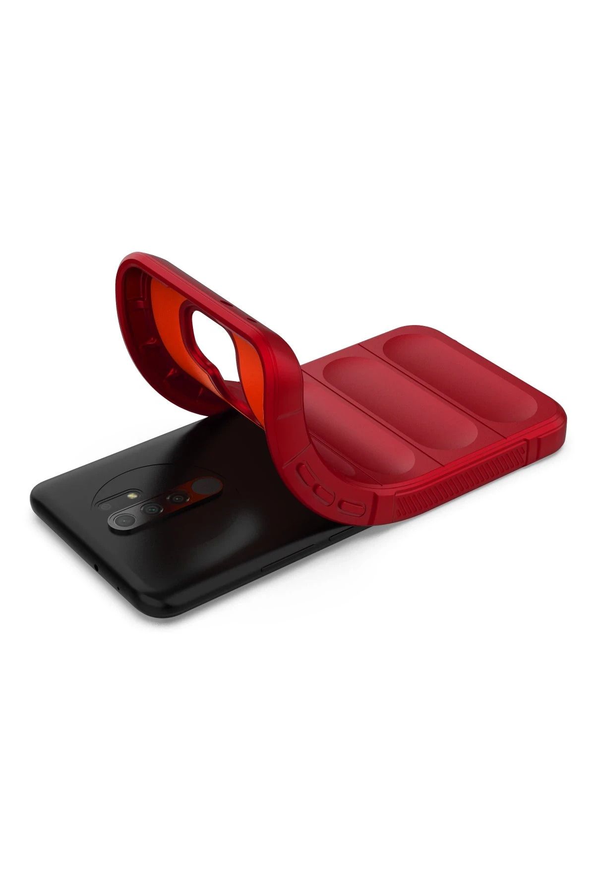 NewFace Xiaomi Redmi 9 Kılıf Optimum Silikon - Kırmızı