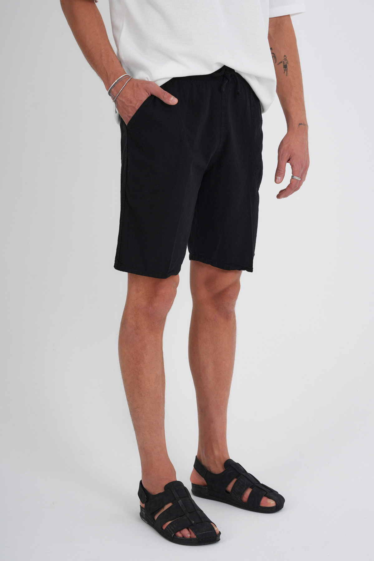 Redline-Ανδρικό βαμβακερό σορτς Defy Linen Look 3