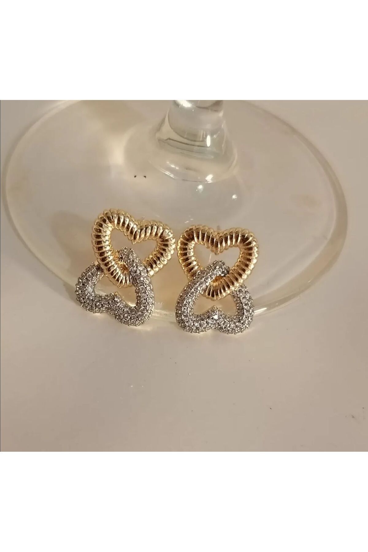 Butik Yeni Sezon Gold Metal Tasarım Sallantılı Küpe