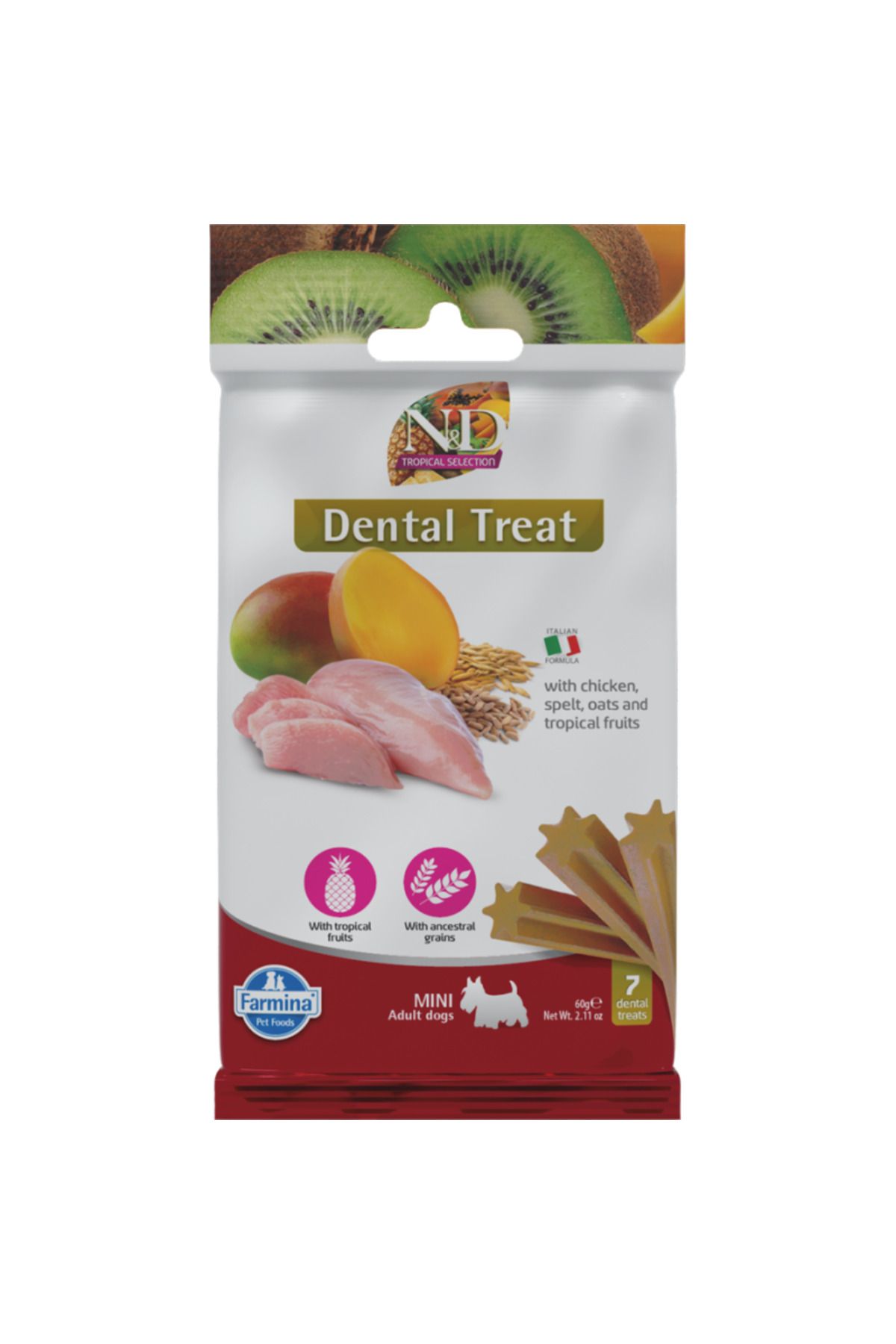 N&D TREAT ND TROPICAL CHICKEN SELECTION MINI DİŞ SAĞLIĞI ÖDÜLÜ 7 STİCKS
