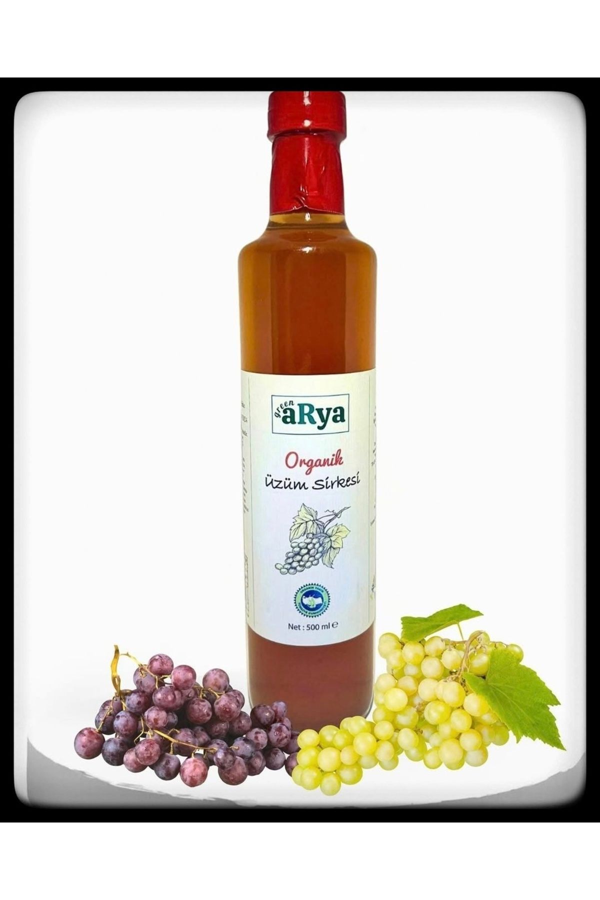 DİKMENOĞLU BALIM PESTİL KÖME Green Arya Organik Üzüm Sirkesi 500 ml.