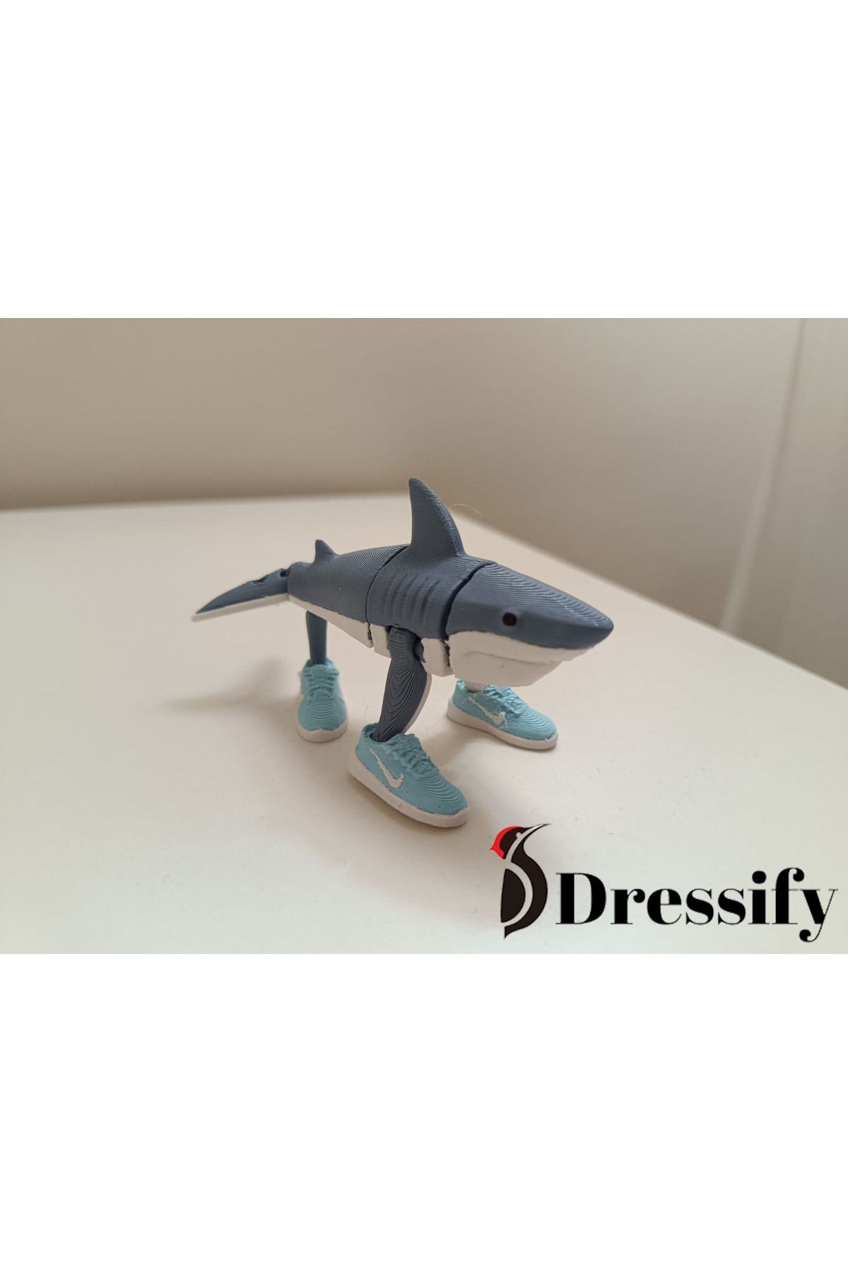 DRESSIFY MODERN Tralalero Tralala Figürlü Oyuncak Anahtarlık - Brainrot Anahtarlık - 8 Cm