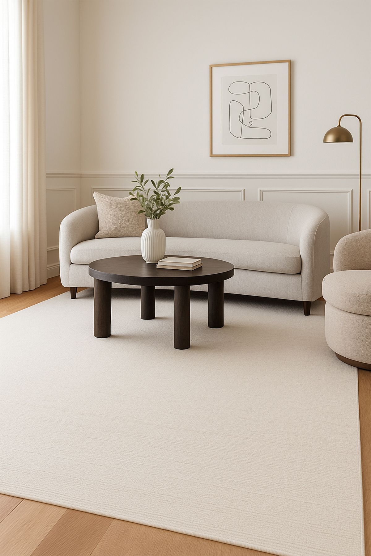 Has Halı Labidu LBD 19 Krem - Salon, Koridor (Yolluk), Mutfak, Antre, Yatak ve Oturma Odası Halısı