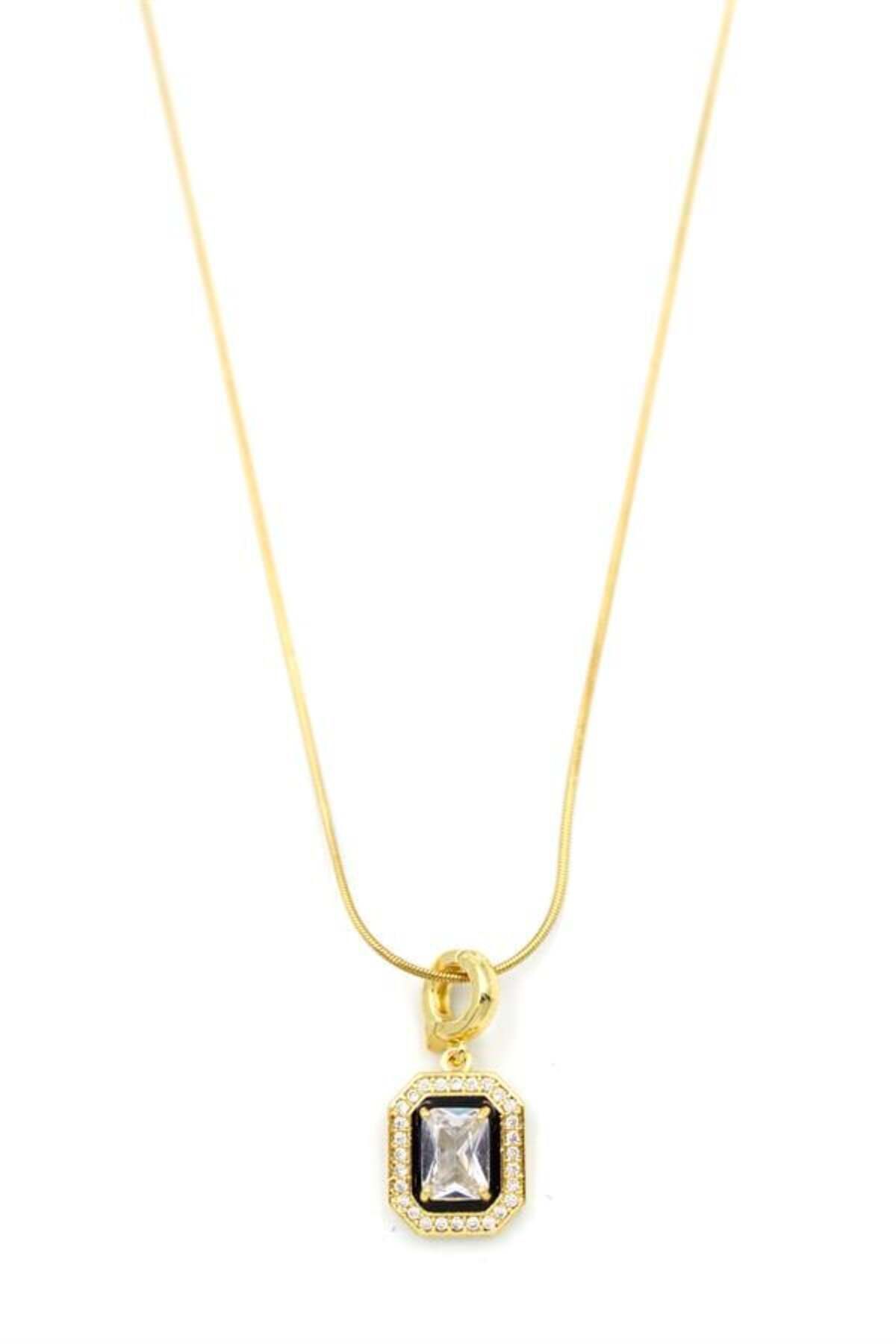 MR RZN STORE Taşlı Kolye - 14K Altın