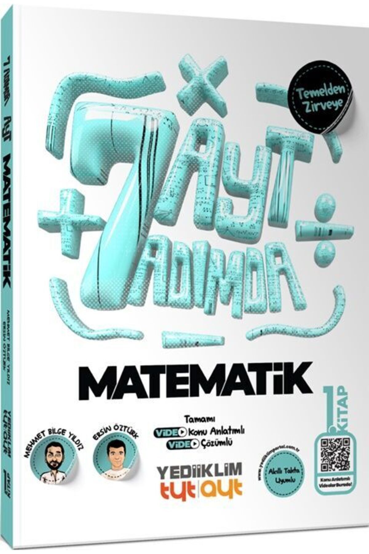 Yediiklim Yayınları Yediiklim Yayınları AYT Yedi Adımda Temelden Zirveye Matematik Video Konu Anlatımlı ve Video Çözüml