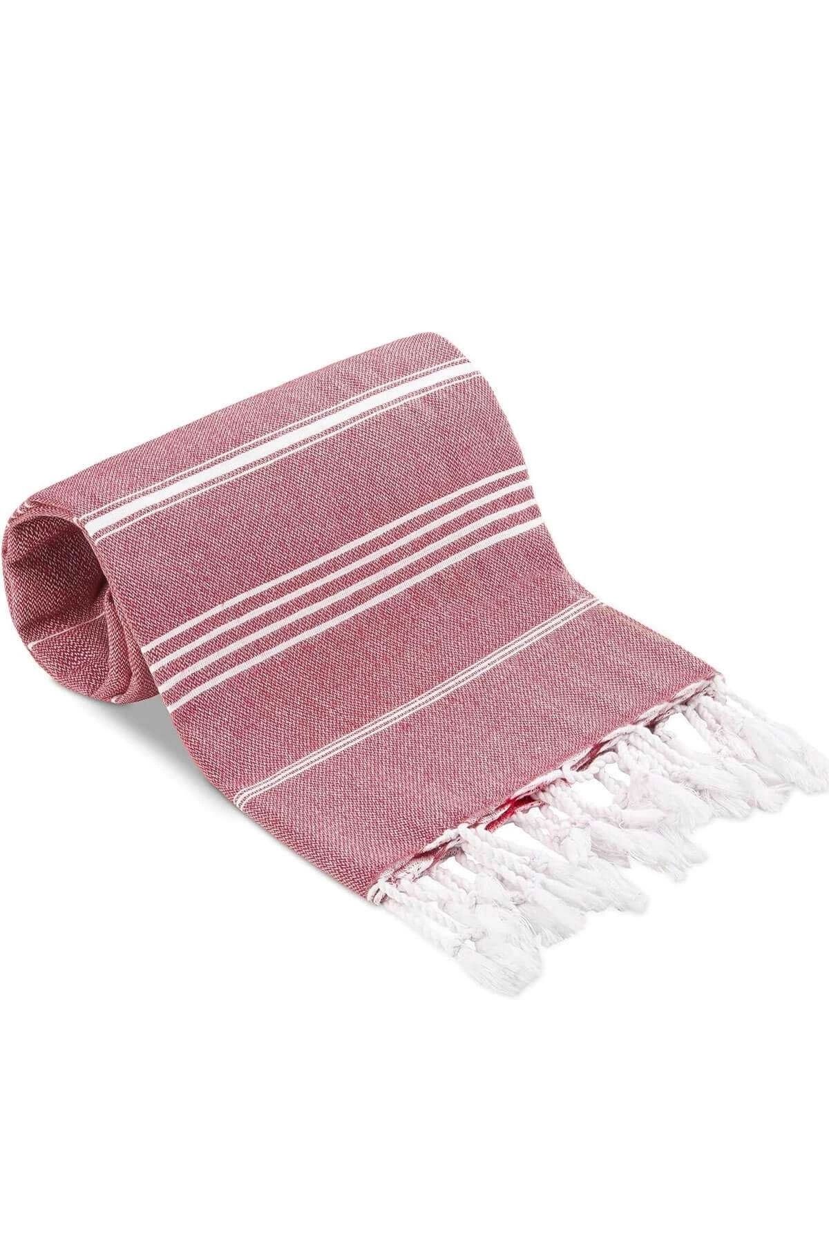 Mira Home Summer Wind Soft %100 Pamuk Peştemal 100x180 cm Bordo