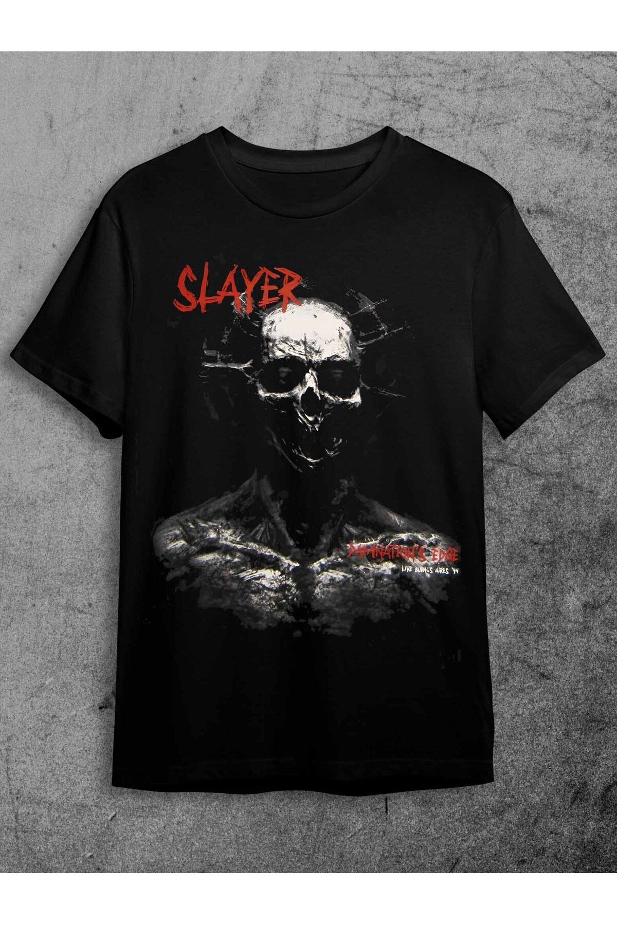 vampcat art Slayer Ön ve Arka Baskılı Unisex Thirt