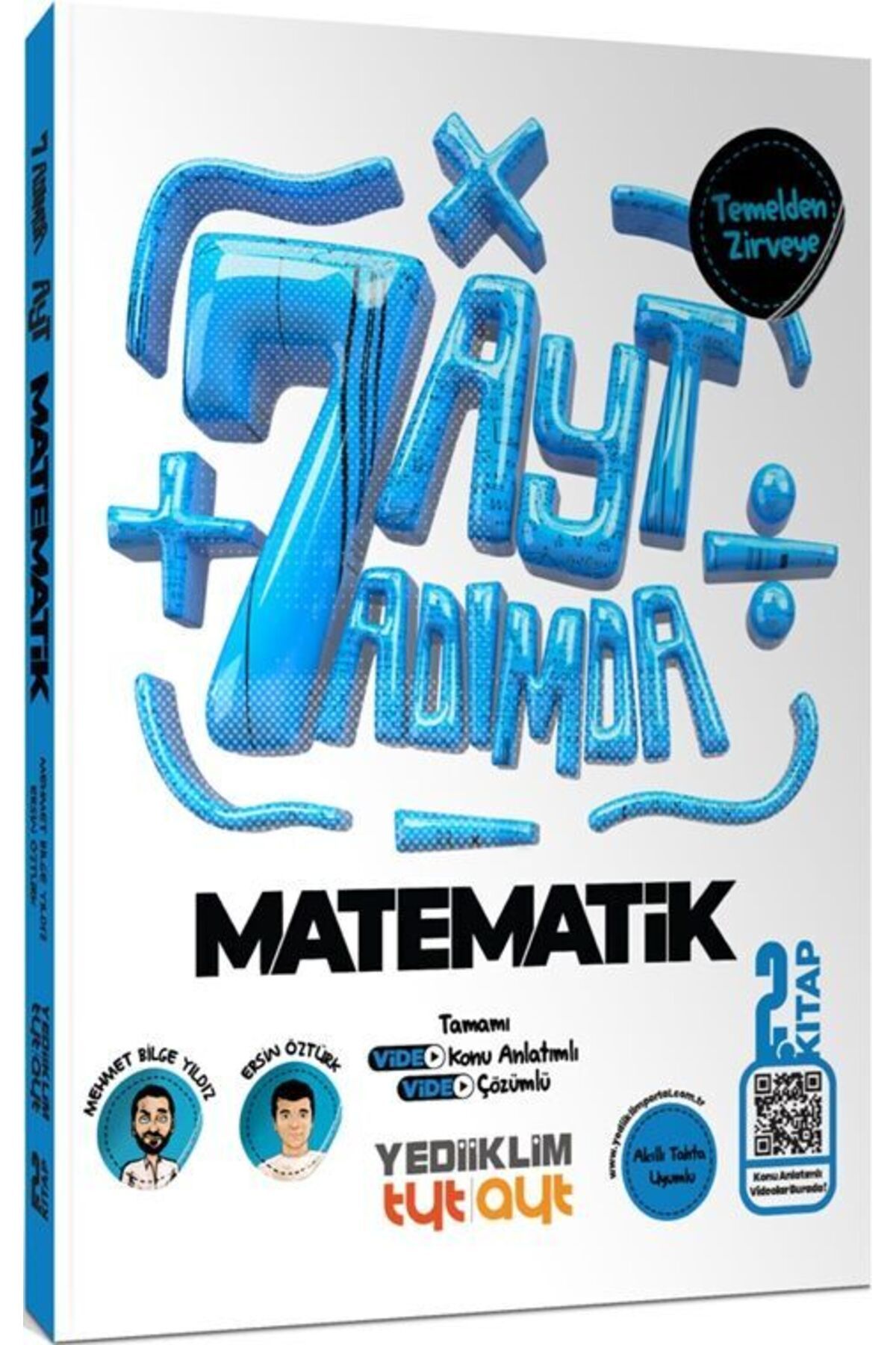 Yediiklim Yayınları Yediiklim Yayınları AYT Yedi Adımda Temelden Zirveye Matematik Video Konu Anlatımlı ve Video Çözüml