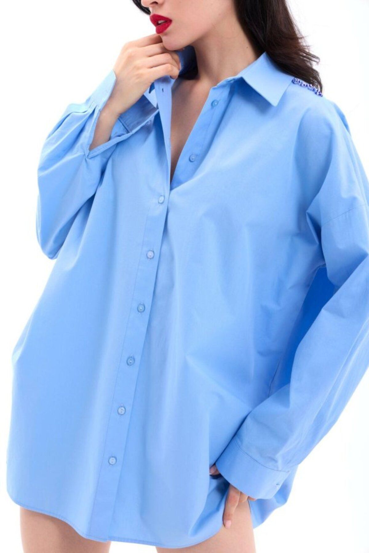 MRA Fashion 7434 GÖMLEK-KOYU MAVİ